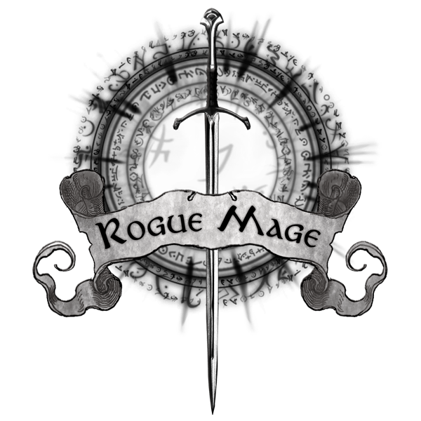 Rogue Mage ROle-Playing Game Black Logo
