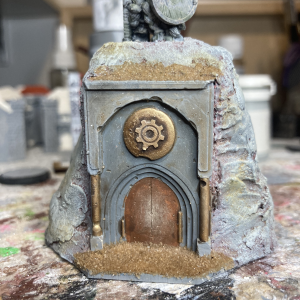 Dwarf Shrine Door Details and Post-Gold Wash